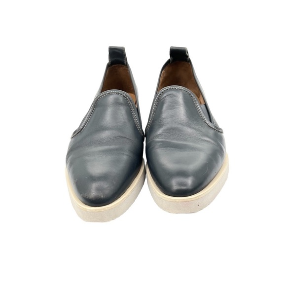 Everlane Blue Pointed Toe Leather Loafer Flats Size 8 Women's - Picture 3 of 10